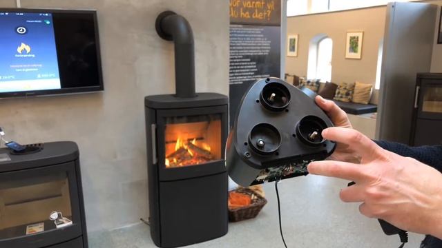 управление печью с телефона на примере HWAM 4640с Smart control смотреть онлайн