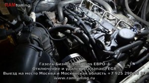 Удаление ЕГР Газель Cummins 2.8 ISF