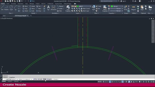 5 Create Pressure Vessel Nozzle in AutoCAD смотреть онлайн
