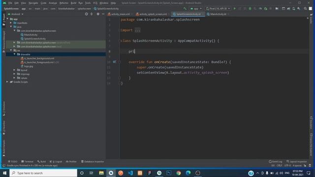 Splash Screen Using Kotlin in Android Studio смотреть онлайн