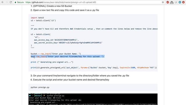 Use Pre-signed URL's to Upload files to Amazon S3 | Step by Step guide смотреть онлайн