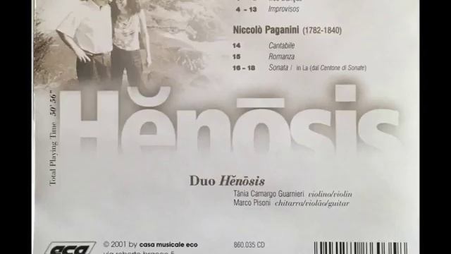 M. Camargo Guarnieri: Improviso n.3 - Tânia Camargo Guarnieri, violino/ Marco Pisoni, chitarra смотреть онлайн