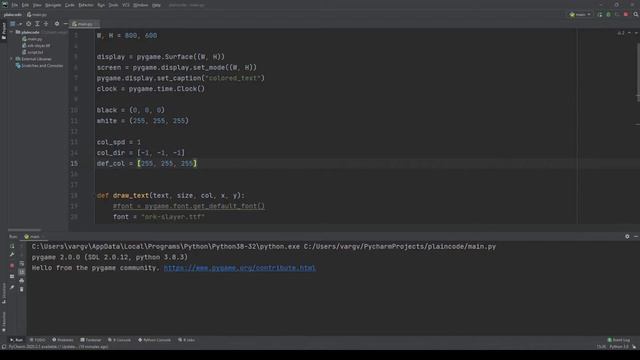 How to Create Awesome COLOR-CHANGING TEXT in Python - Pygame Tutorial смотреть онлайн