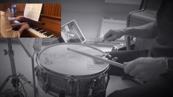 И.Парфёнов «Матрешка» учебный показ (фортепиано и малый барабан)