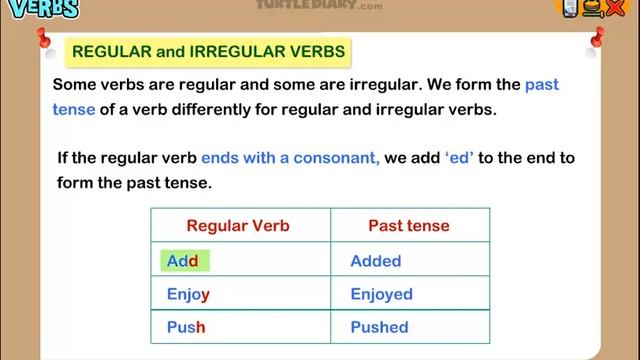2 Types of Verbs - Regular and Irregular *Explained* Math for Kids смотреть онлайн