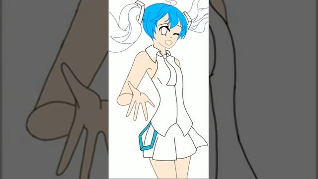 Рисуем Хатсуне Мику в IbisPaint (на телефоне) смотреть онлайн