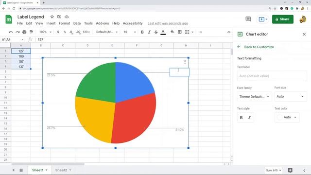 How to Label a Legend in Google Sheets смотреть онлайн