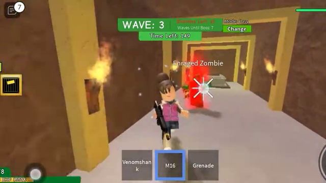 PLAYING ZOMBIE ATTACK/FIRST ROBLOX ROLEPLAY смотреть онлайн