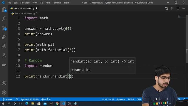 #17 Introduction to Modules - Python for Absolute Beginners 2022 смотреть онлайн