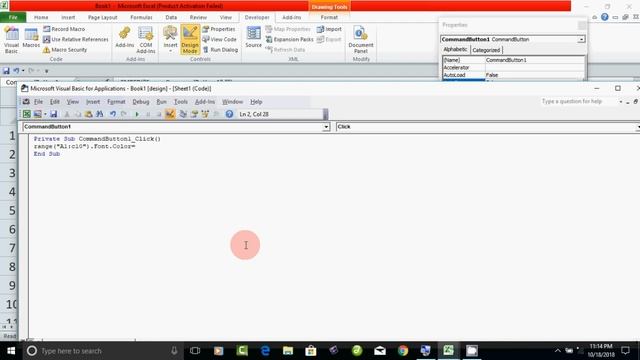 Excel Vba programming - Font Color смотреть онлайн