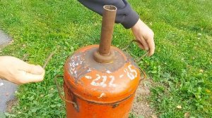 Печь для теплицы длительного горения. Из газового баллона. Своими руками.