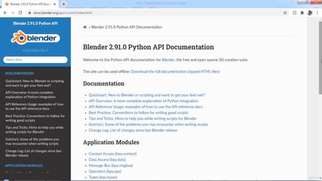 6. blender python API смотреть онлайн