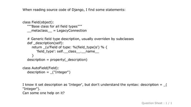 Django : What's the meaning of '_' in python? смотреть онлайн