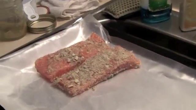 Almond Crusted Salmon and Baked Asparagus смотреть онлайн