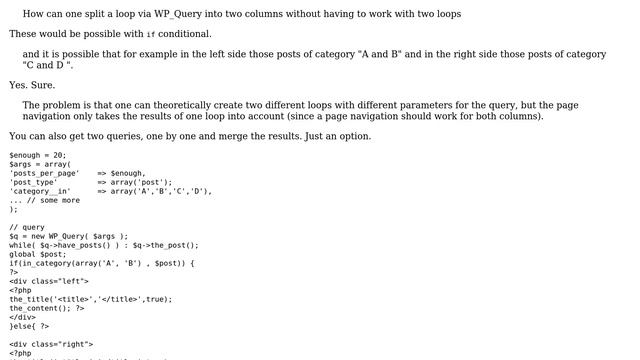 Wordpress: Loop Split two Columns (2 Solutions!!) смотреть онлайн