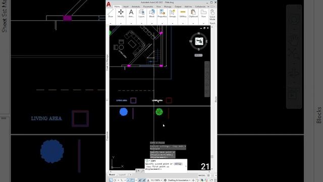 Using the Copy command with the Array option. смотреть онлайн