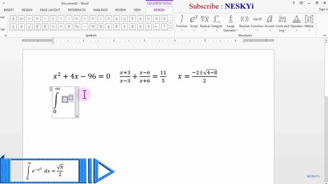 How to Type Math Equations in Microsoft Word with Equation Editor Tool ??? смотреть онлайн