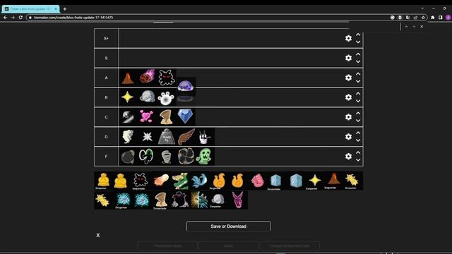 тир лист фруктов для пвп Blox Fruits смотреть онлайн