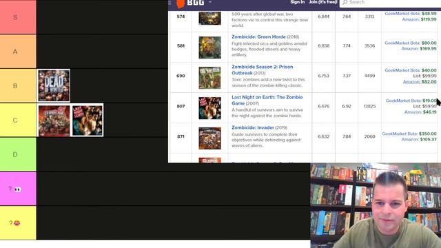 Top 5 Zombie Games | from BGG's top 1000 Board Games смотреть онлайн
