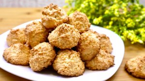 Печенье с кокосовой стружкой. Очень вкусное кокосовое печенье.mp4