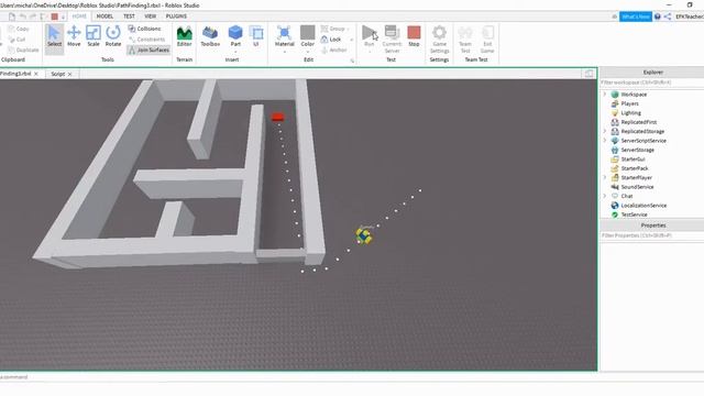 Roblox Studio Tutorial: Pathfinding (Jump Over Obstacles) смотреть онлайн