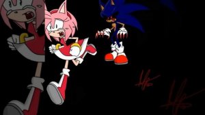 Соник ехе и Эми любовь Sonic exe x Amy exe(Sonamy)