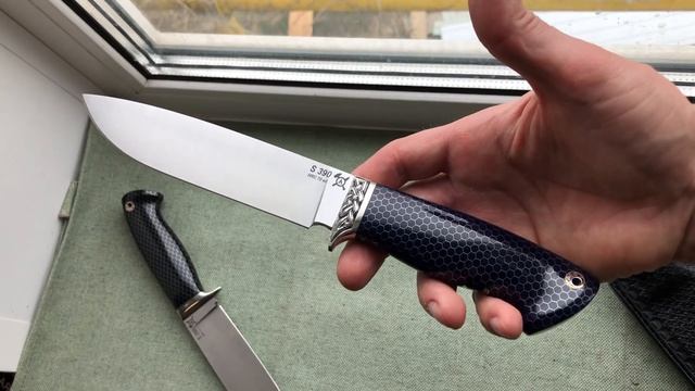 Охотничьи ножи на большую дичь сталь S390 красивые надежные ножны смотреть онлайн