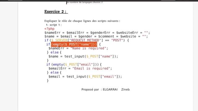 php vidéo 14 : TP3 / EX2 formulaires / validation des champs obligatoires смотреть онлайн