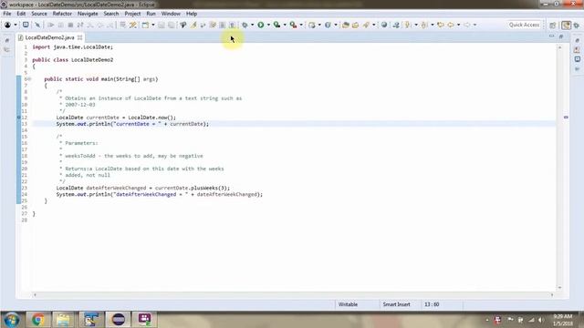 How to add weeks and minus weeks from the current date? | Java 8 LocalDate Class смотреть онлайн