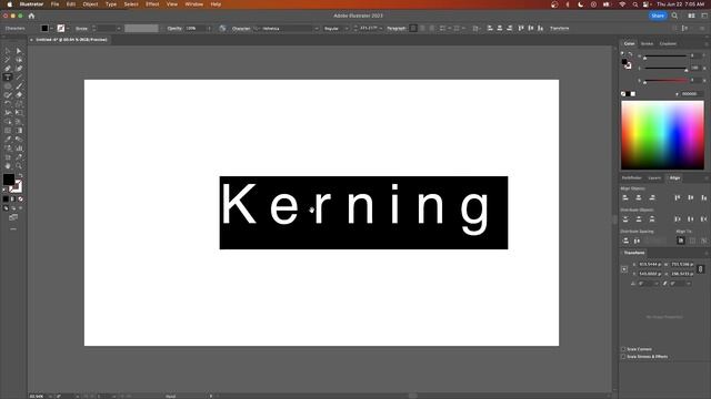 How To Adjust Kerning In Illustrator | Manually & Automatically смотреть онлайн