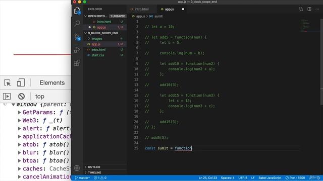 JavaScript Critical Parts 0310 Block Scope смотреть онлайн