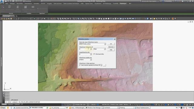 AutoCAD Map 3D 2018 - Höhenlinien erstellen aus DGM смотреть онлайн