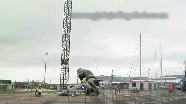 Ужасное крушение вертолета  