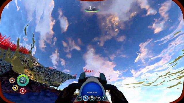 Standing On Top Of A Reef Back Leviathan In Subnautica смотреть онлайн