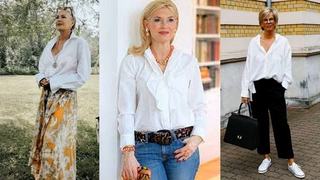 СТИЛЬНЫЕ БЛУЗКИ?РУБАШКИ ДЛЯ ЖЕНЩИН 50 60 ЛЕТ смотреть онлайн