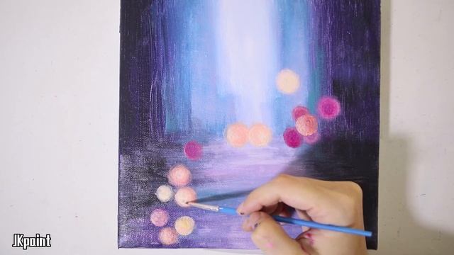 EASY RAINY DAY ACRYLIC PAINTING TUTORIAL FOR BEGINNERS | ART IDEAS | LEARN HOW TO PAINT #71 смотреть онлайн