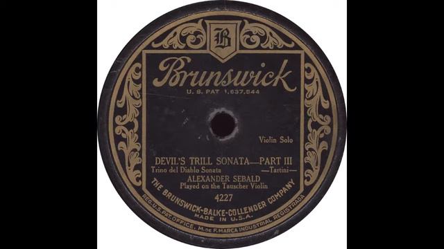 Brunswick 4227 - Devil's Trill Sonata Part III - Alexander Sebald смотреть онлайн