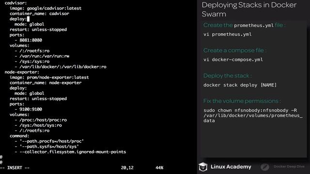 12 7 Deploying Stacks in Docker Swarm смотреть онлайн