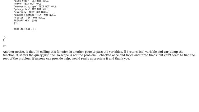 Wordpress: Creating a database in my plugin not working смотреть онлайн