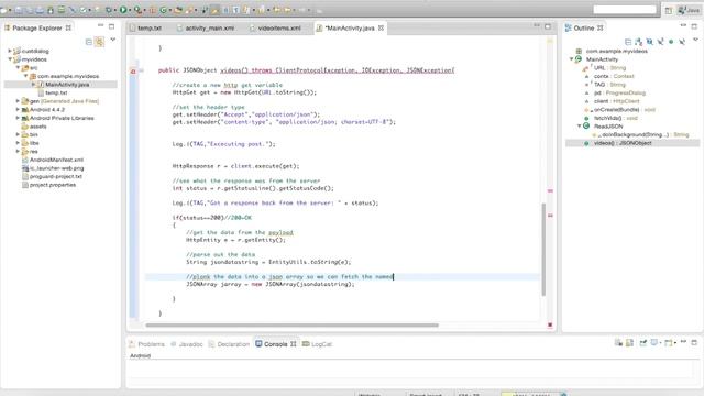 Android REST web service with JSON rest api android part 1 - calling the c# web service смотреть онлайн
