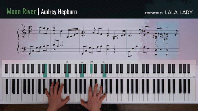 Moon River | Audrey Hepburn I Piano Tutorial🎹 смотреть онлайн