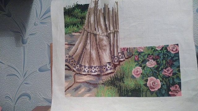ВЫШИВКА КРЕСТИКОМ,JOY SUNDAY PICKING FLOWES смотреть онлайн