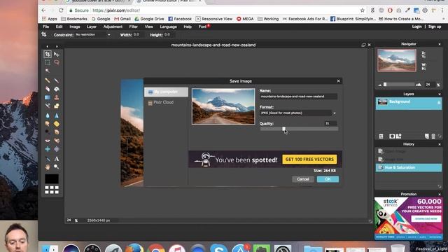 How to resize an image for YouTube Channel Art using Pixlr Editor смотреть онлайн