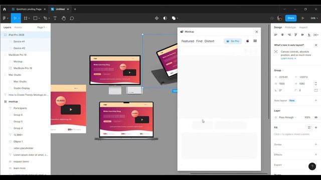 Create Trendy Mockups in Figma | Figma plugins | Mockups смотреть онлайн