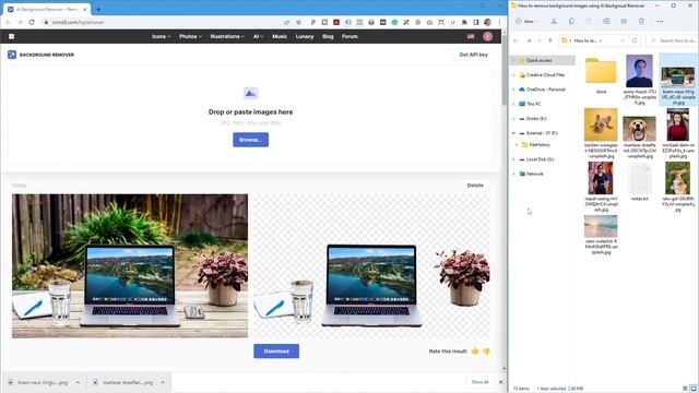 How to remove background from images using AI Background Remover - Free Tool ! смотреть онлайн