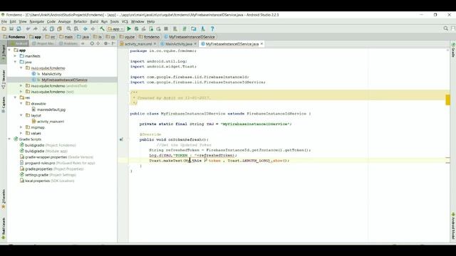 Android Firebase Push Notification смотреть онлайн