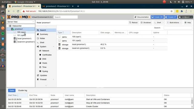 Membuat Cluster pada Proxmox Server смотреть онлайн