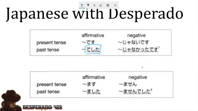 Friday Night Japanese Lesson 15 (Unit 4 Past Tense and pointing out things) смотреть онлайн