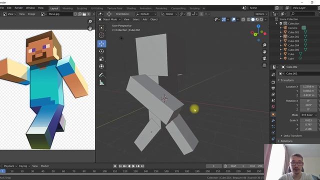 Подъельников Л.А. Мастер-класс "Создание 3D модели Стива из Minecraft" смотреть онлайн