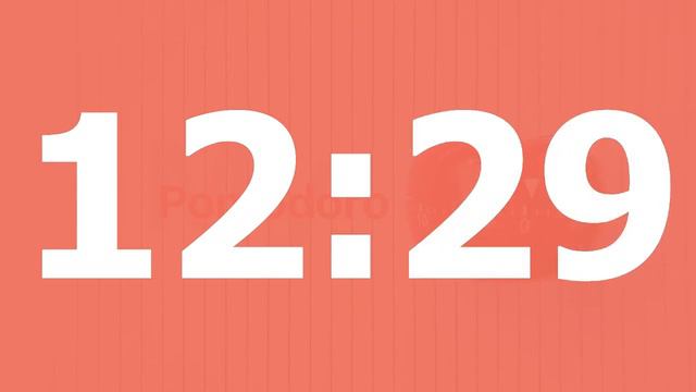 Timer 25 minutes countdown ⏱ red background Stopwatch for 25 minutes with alert when finished смотреть онлайн